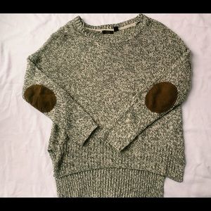 Sweater with Suede Patches